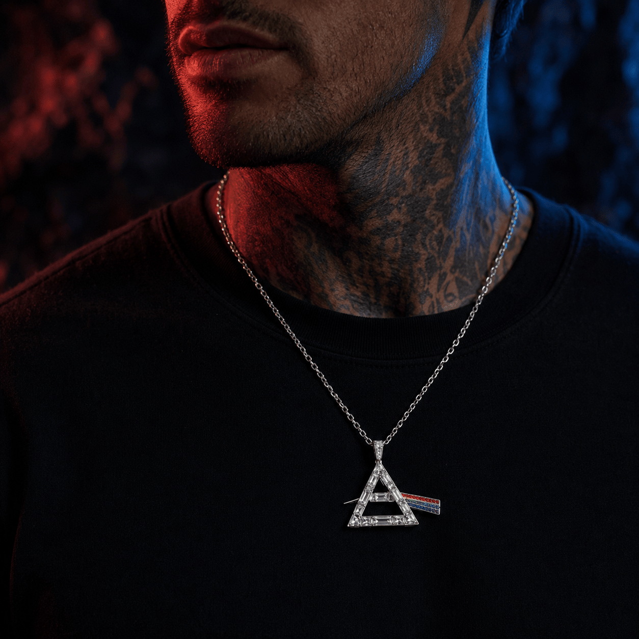 PKFL Solid Gold Chain with Diamond Pendant TMH