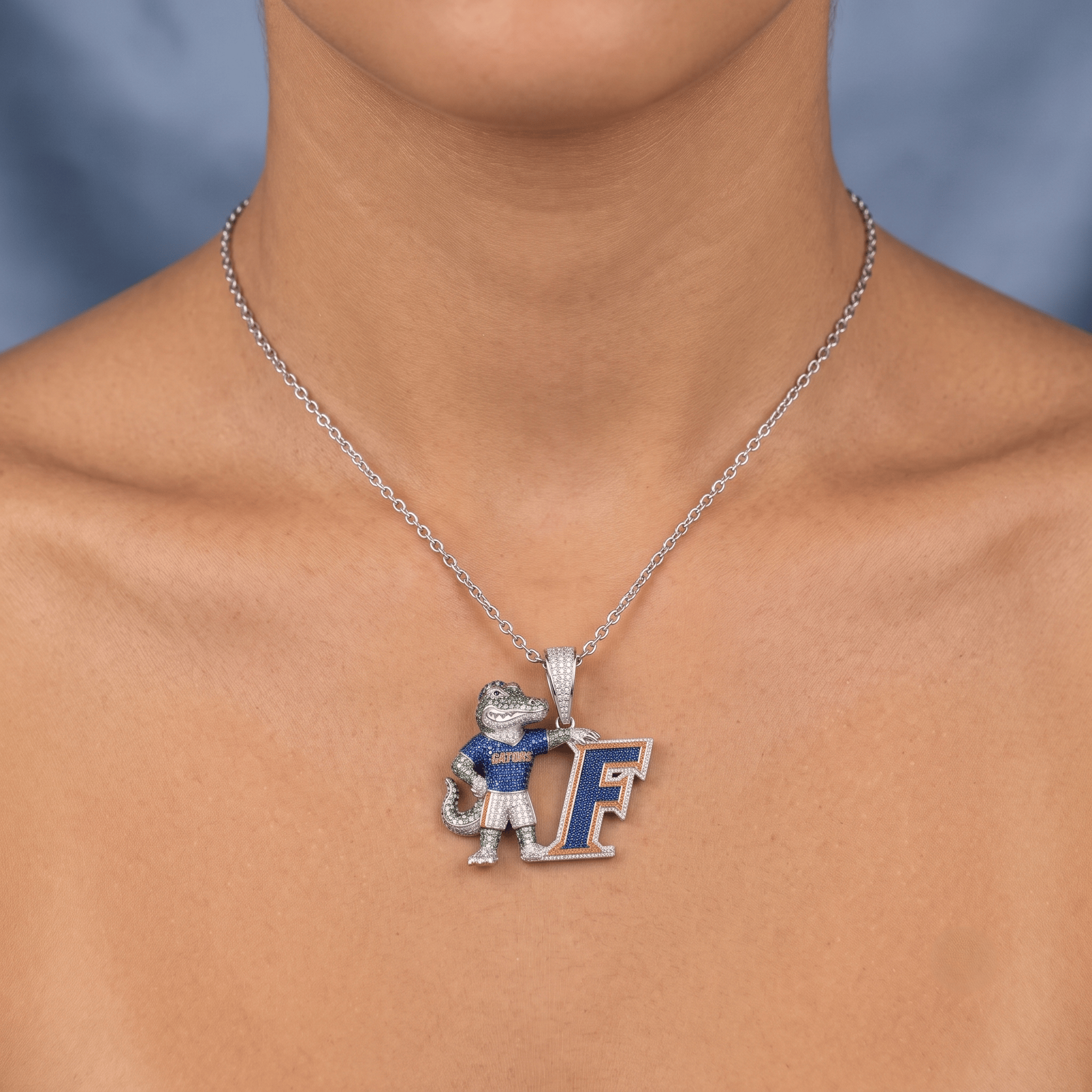 FGT Solid Gold Chain with Diamond Pendant HTTT