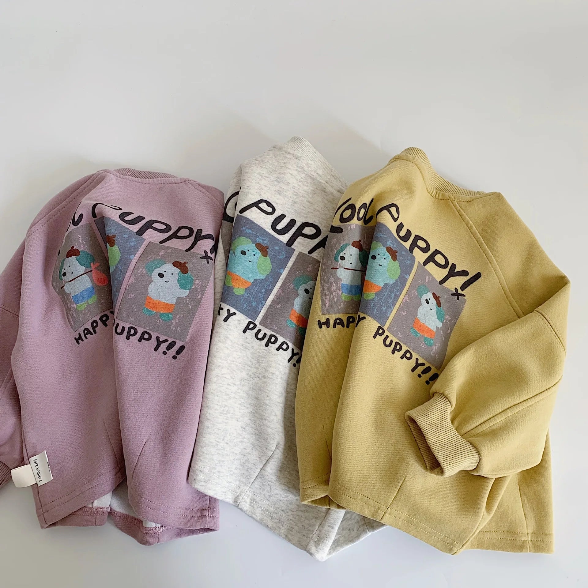 Spring Autumn Children Sweatshirts 2-10Y Boys Girls Cotton Print Casual Pullover Tops Korean Toddler Wear For Kids Clothing New